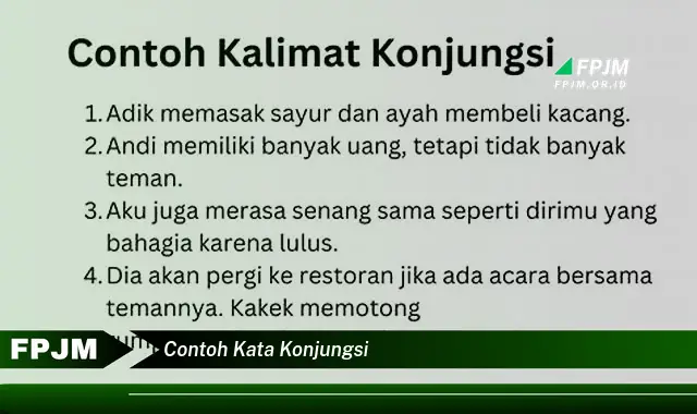 contoh kata konjungsi