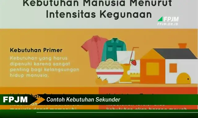 contoh kebutuhan sekunder