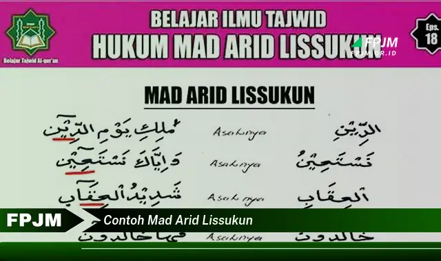 contoh mad arid lissukun