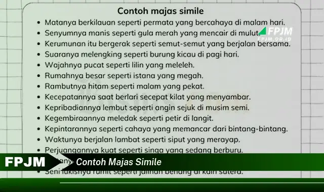 contoh majas simile