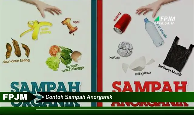 contoh sampah anorganik