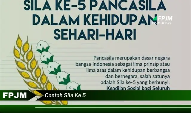 contoh sila ke 5