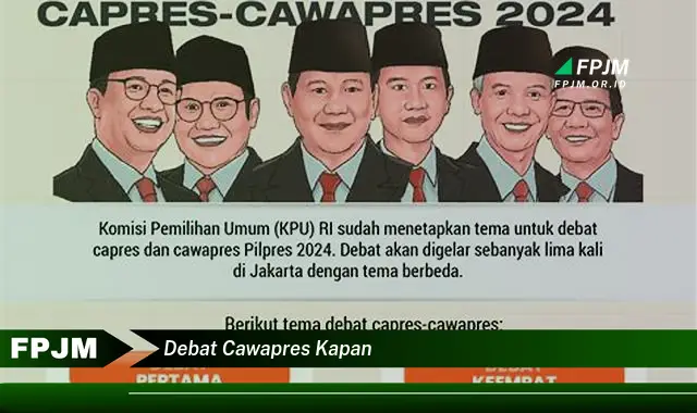 debat cawapres kapan