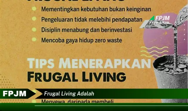 frugal living adalah