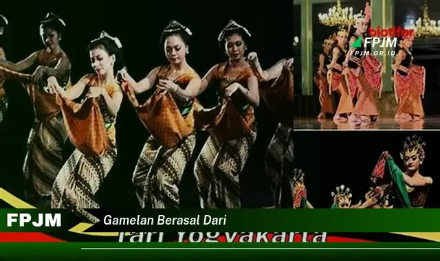 gamelan berasal dari