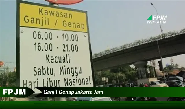 ganjil genap jakarta jam