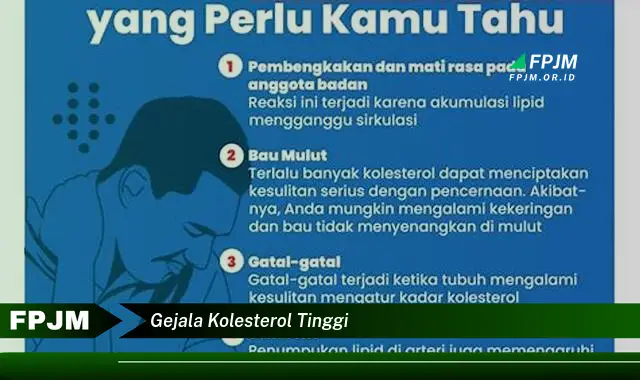 gejala kolesterol tinggi