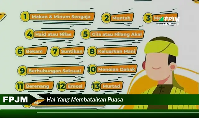 hal yang membatalkan puasa