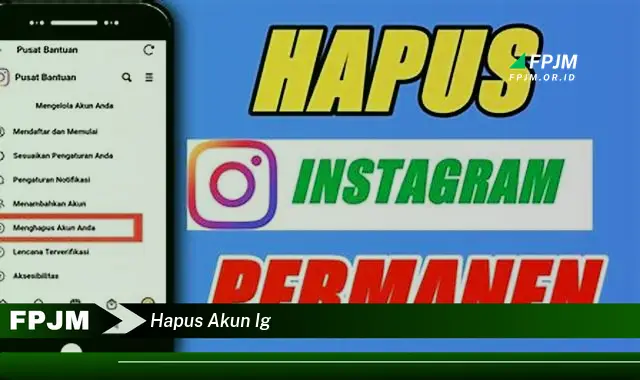 hapus akun ig