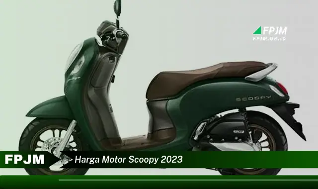 harga motor scoopy 2023