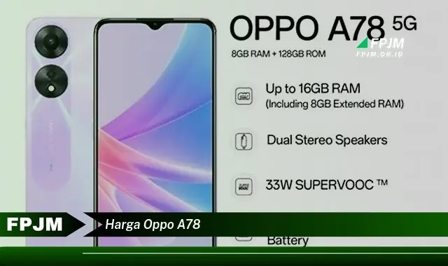 harga oppo a78