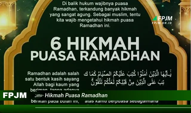 hikmah puasa ramadhan