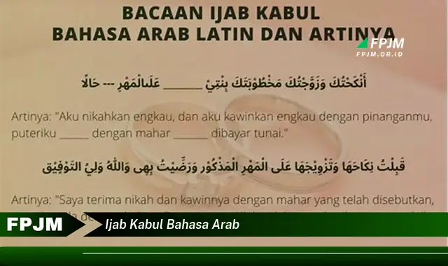 ijab kabul bahasa arab