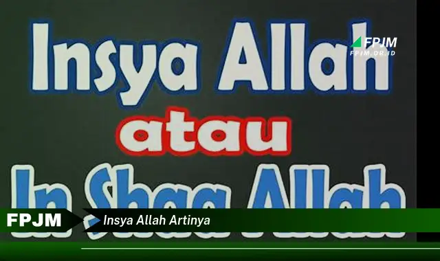 insya allah artinya