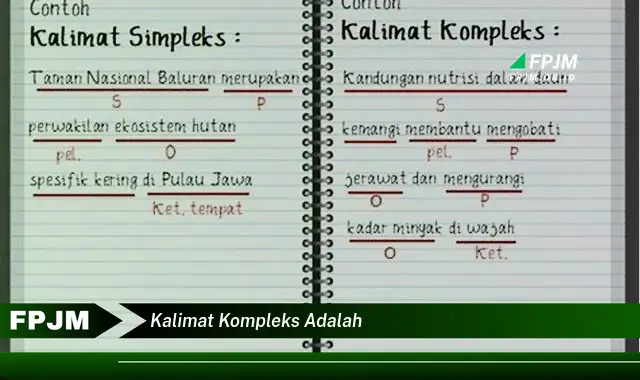 kalimat kompleks adalah