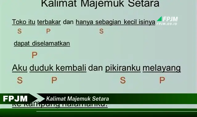 kalimat majemuk setara