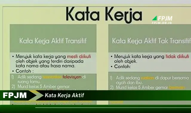 kata kerja aktif