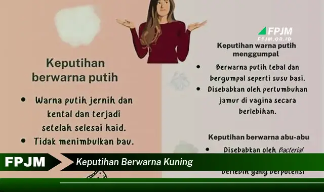 keputihan berwarna kuning