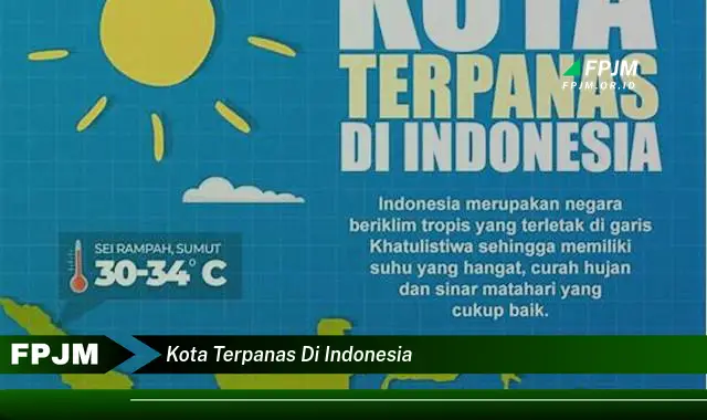 kota terpanas di indonesia