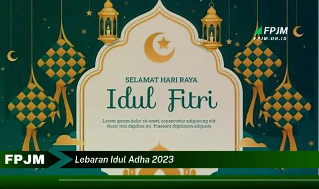 lebaran idul adha 2023