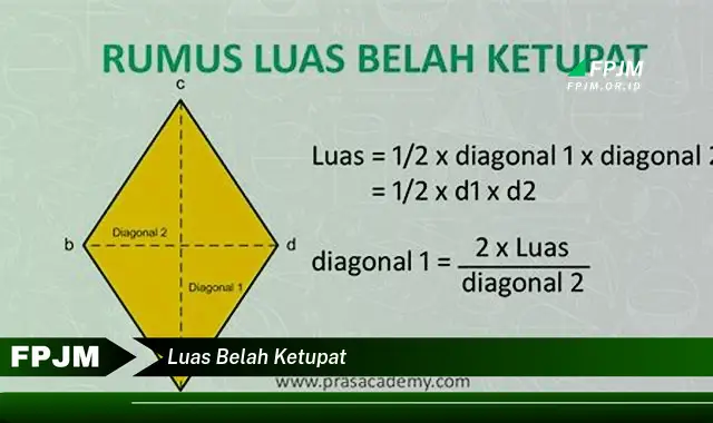 luas belah ketupat