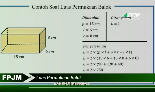 luas permukaan balok