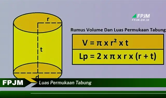 luas permukaan tabung