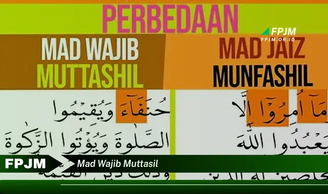 mad wajib muttasil