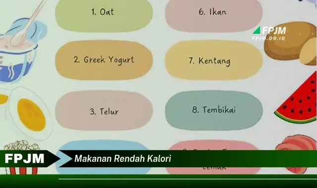 makanan rendah kalori