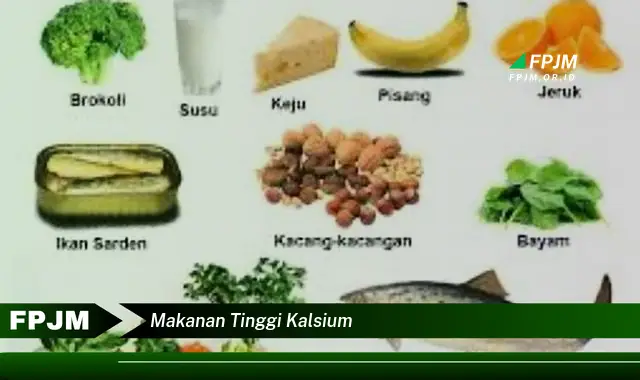 makanan tinggi kalsium