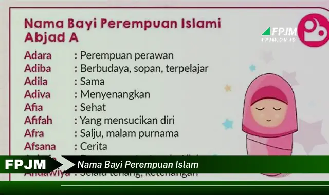 nama bayi perempuan islam