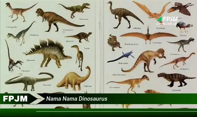 nama nama dinosaurus