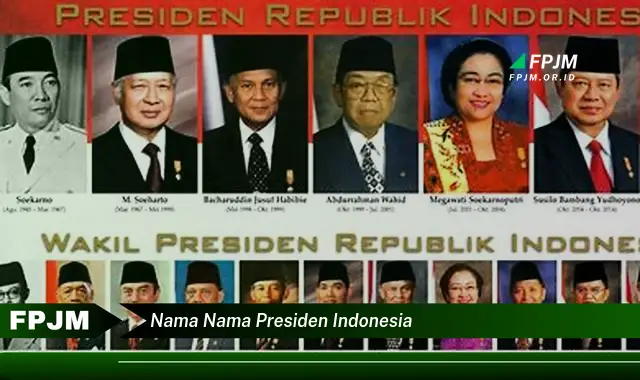 nama nama presiden indonesia