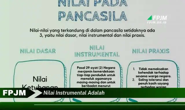 nilai instrumental adalah