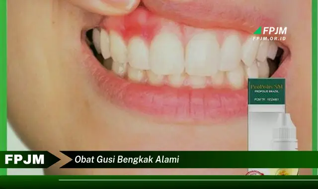 obat gusi bengkak alami