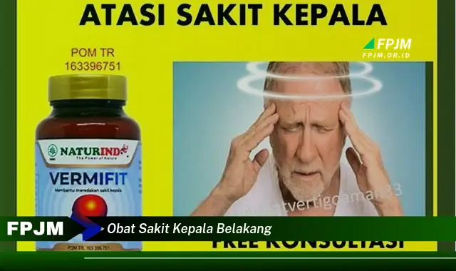 obat sakit kepala belakang