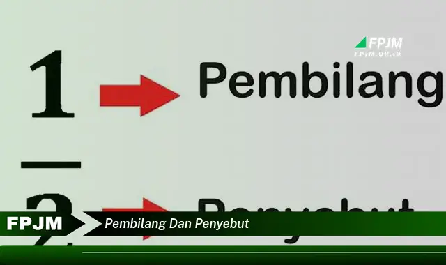 pembilang dan penyebut