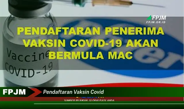 pendaftaran vaksin covid