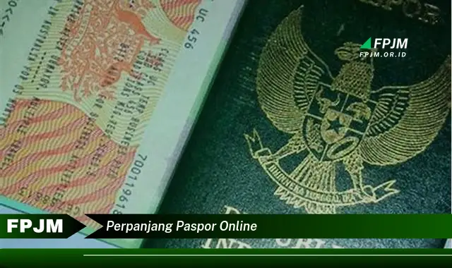 perpanjang paspor online