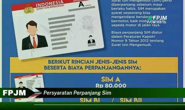 persyaratan perpanjang sim