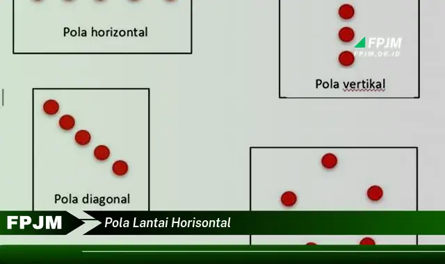 pola lantai horisontal