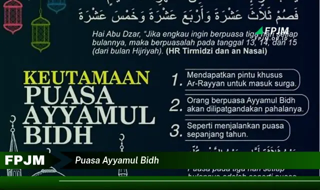 puasa ayyamul bidh