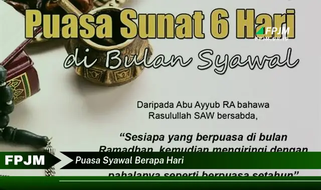 puasa syawal berapa hari