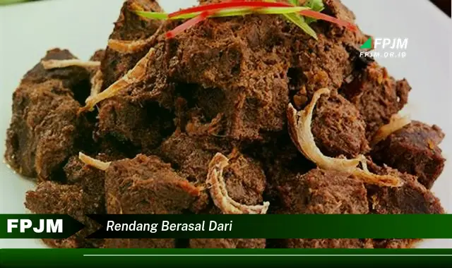 rendang berasal dari