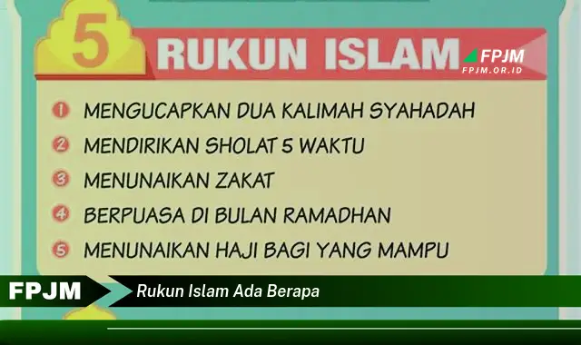 rukun islam ada berapa