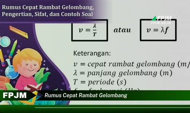 rumus cepat rambat gelombang