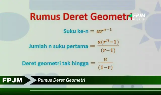 rumus deret geometri