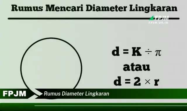 rumus diameter lingkaran