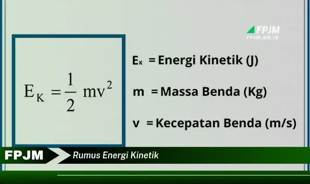 rumus energi kinetik