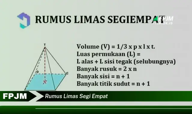 rumus limas segi empat